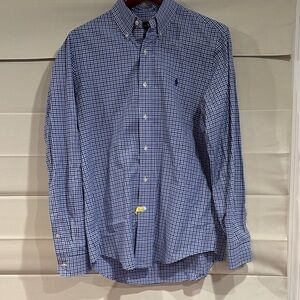 Ralph Lauren Polo Men's Blue Checkered Shirt